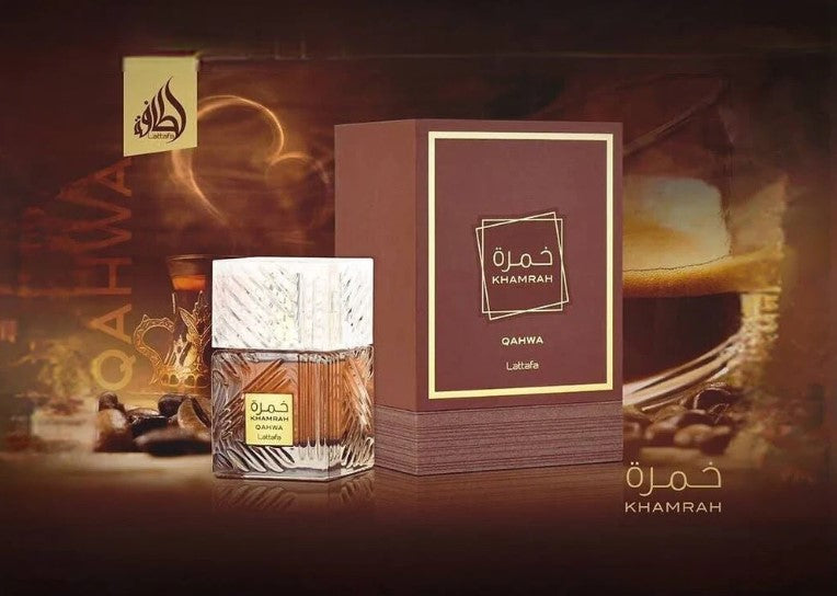 Khamrah Qahwa - Eau de Parfum en espray unisex, 3.4 onzas.
