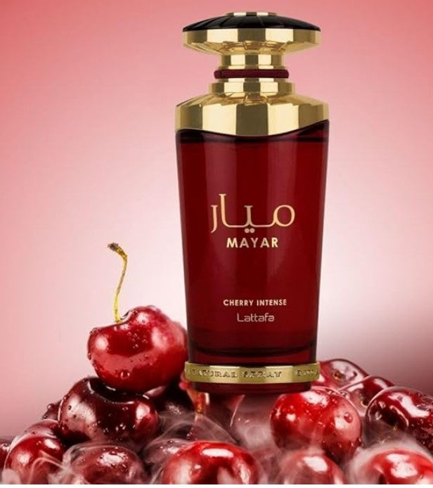 LATTAFA Fragancias unisex Mayar Cherry Intense EDP Spray 3.4 oz